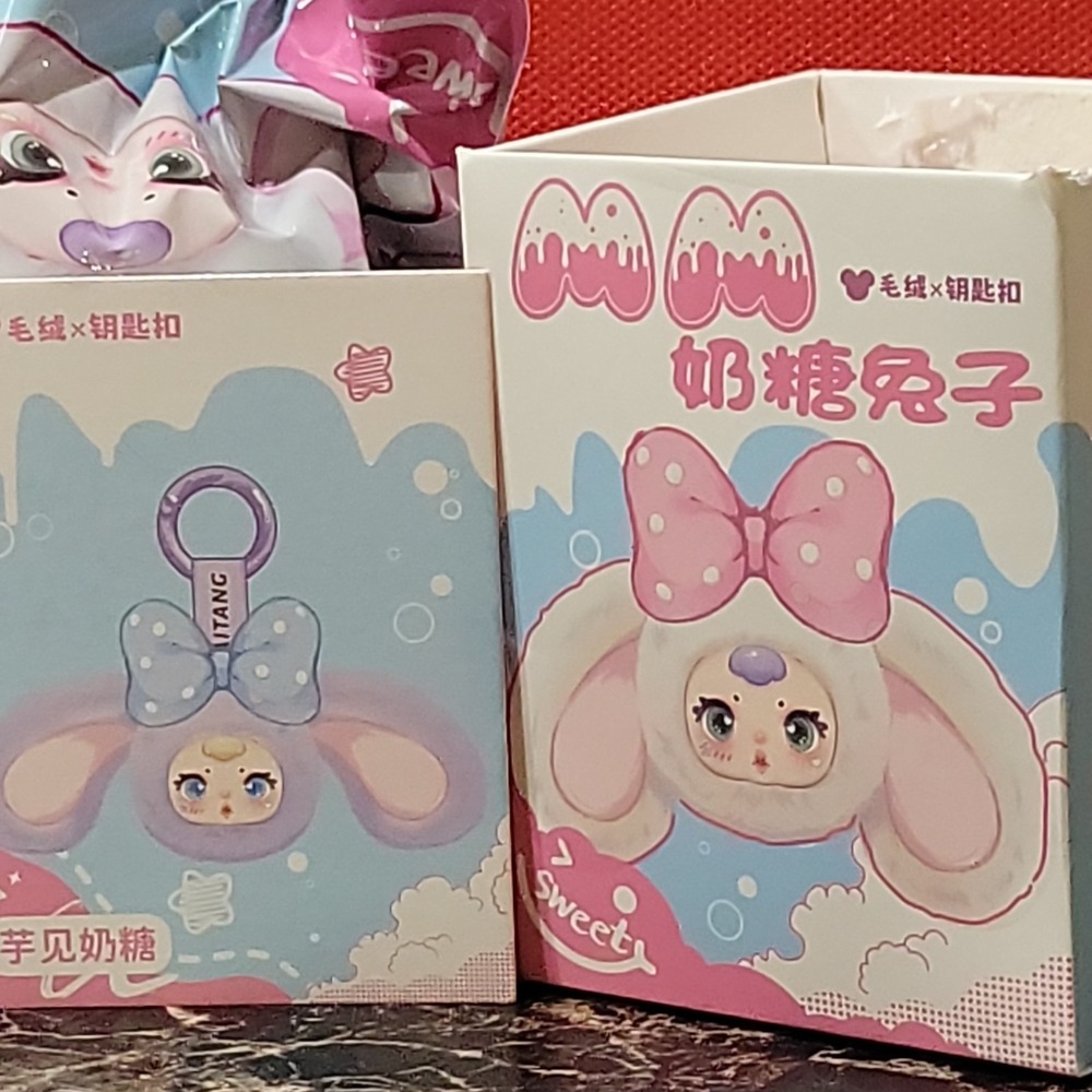 MM Milk Candy Rabbit V2 (Sweet Candy Rabbit) Plush Keychain - Picture 3 of 5